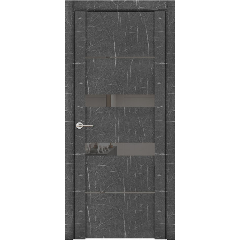 Дверь межкомнатная UniLine Mramor 30037/1 Marable Soft Touch торос графит