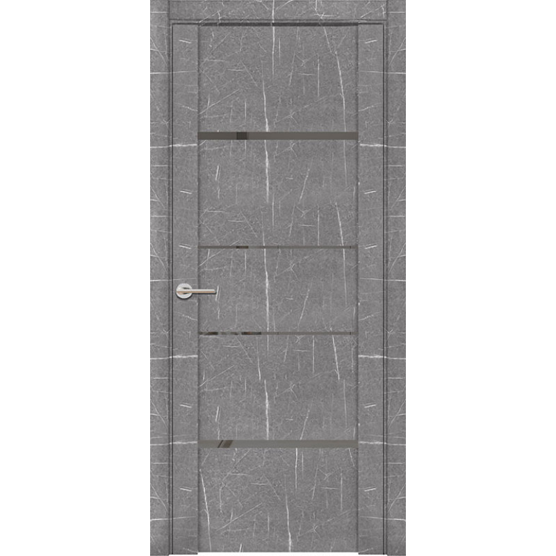 Дверь межкомнатная UniLine Mramor 30039/1 Marable Soft Touch торос серый