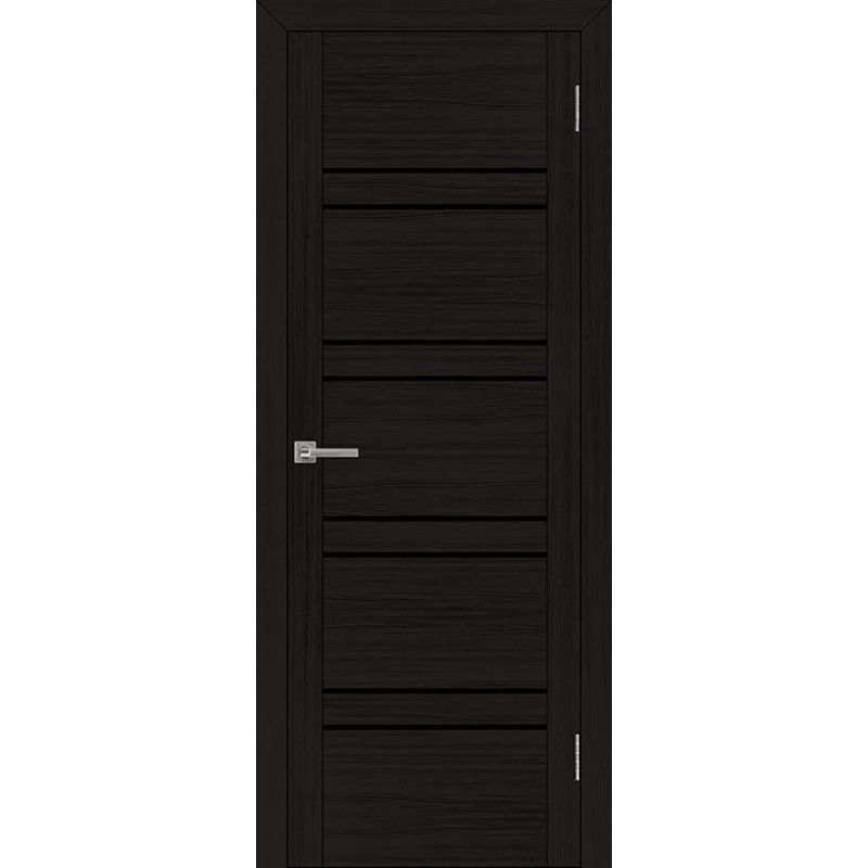 Дверь межкомнатная UniLine 30026 шоко велюр остекленная