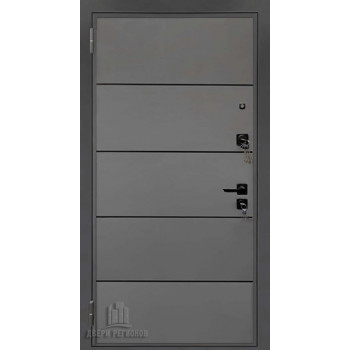 Дверь входная Liberty (Либерти), цвет h4 силк титан, панель - корсика цвет дуб patina antico