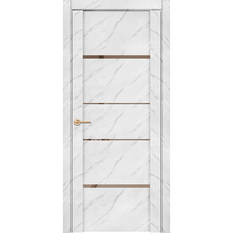 Дверь межкомнатная UniLine Mramor 30039/1 Marable Soft Touch монте белый