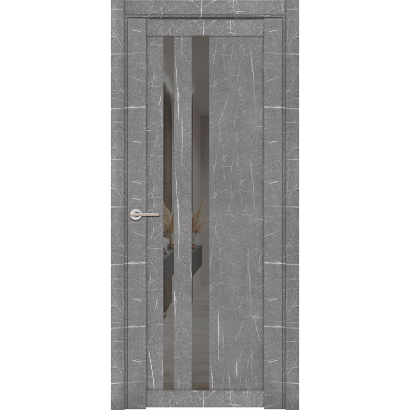Дверь межкомнатная UniLine Mramor 30008/1 Marable Soft Touch торос графит