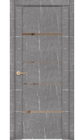 Дверь межкомнатная UniLine Mramor 30039/1 Marable Soft Touch торос серый