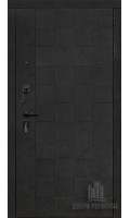 Дверь входная Quadro, цвет бетон графит темный 10 мм, панель - light 2127 цвет тортора soft