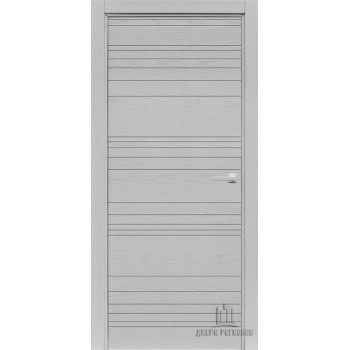 Дверь межкомнатная Linea chiaro patina argento (ral 9003) глухая