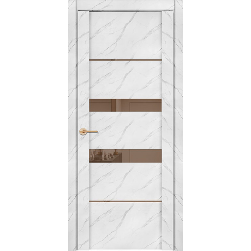 Дверь межкомнатная UniLine Mramor 30037/1 Marable Soft Touch монте белый