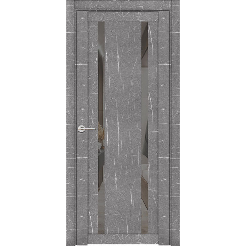 Дверь межкомнатная UniLine Mramor 30006/1 Marable Soft Touch торос серый