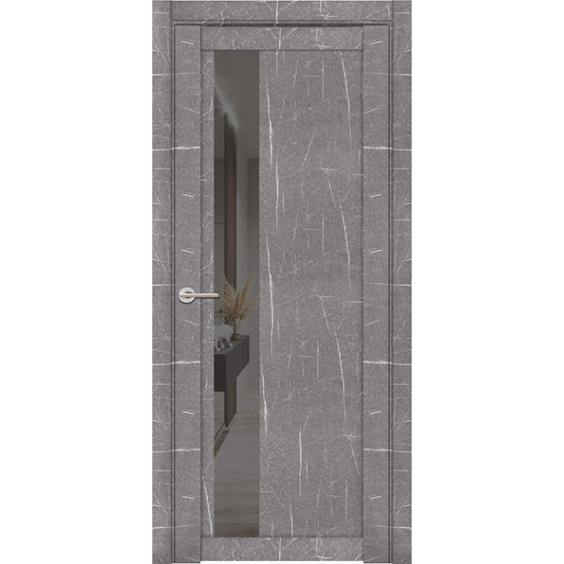 Дверь межкомнатная UniLine Mramor 30004/1 Marable Soft Touch торос серый
