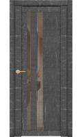 Дверь межкомнатная UniLine Mramor 30008/1 Marable Soft Touch торос графит