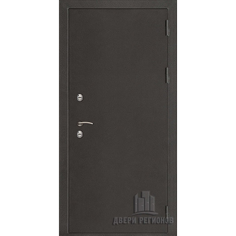 Дверь входная уличная Термо 3, цвет антик темное серебро, панель - light 2127 цвет кремовый soft