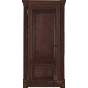 Дверь межкомнатная Корсика (широкий фигурный багет) дуб brandy глухая
