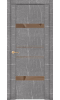 Дверь межкомнатная UniLine Mramor 30036/1 Marable Soft Touch торос серый