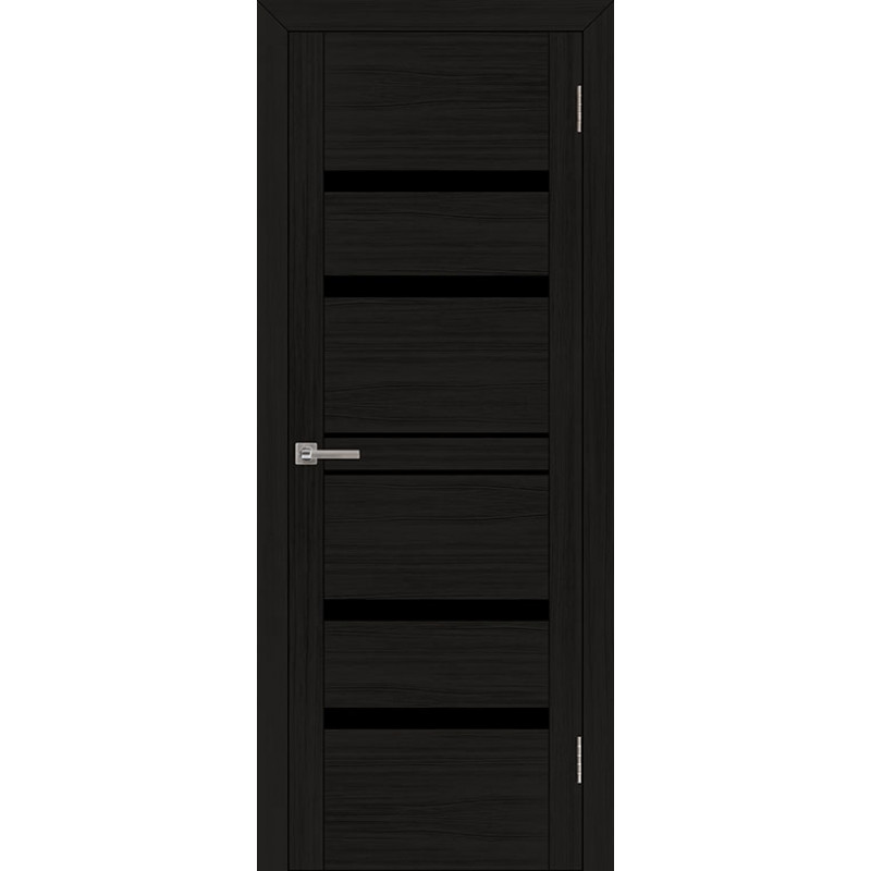 Дверь межкомнатная UniLine 30030 шоко велюр остекленная