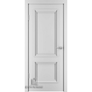 Дверь межкомнатная Бергамо 4 эмаль белая (ral 9003)