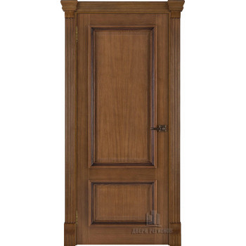 Дверь межкомнатная Корсика (широкий фигурный багет) дуб patina antico глухая